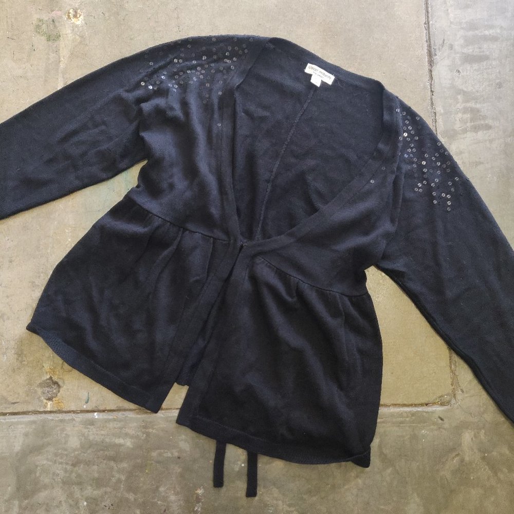 Liz Lange Target Maternity Black Sweater Sequins